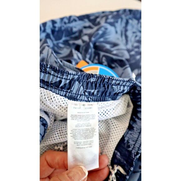 Columbia FM1107 448 Men's Sz XL Navy Hawaiian Super Backcast 6" Swim Shorts - Picture 4 of 8